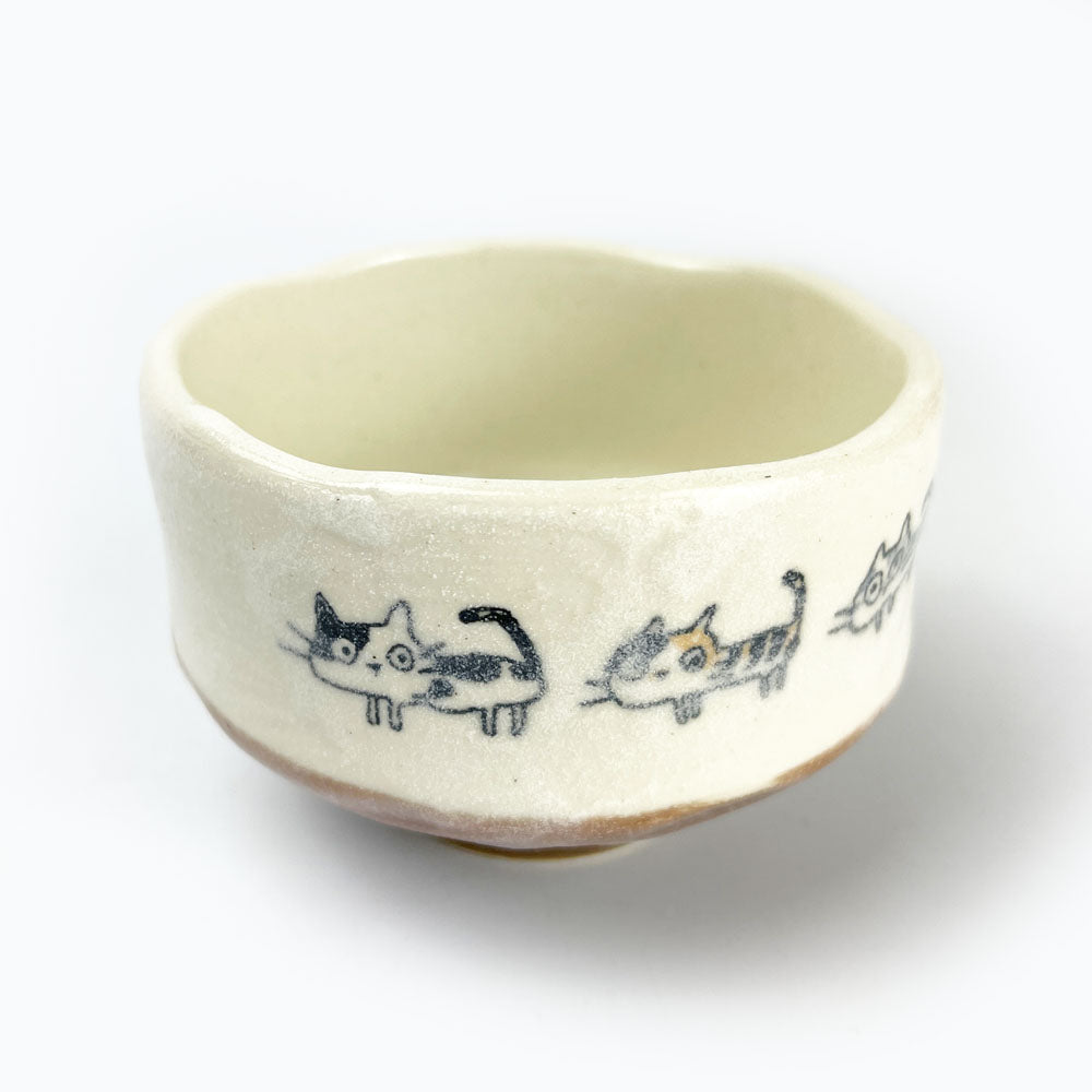 Mini Matcha Bowl Cat (3.75"D) image 5