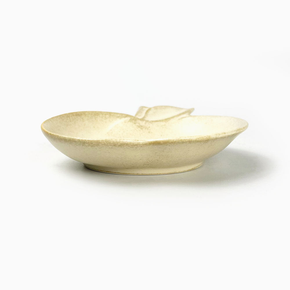 Small Dish Apple White (4" x 4.25") image 4