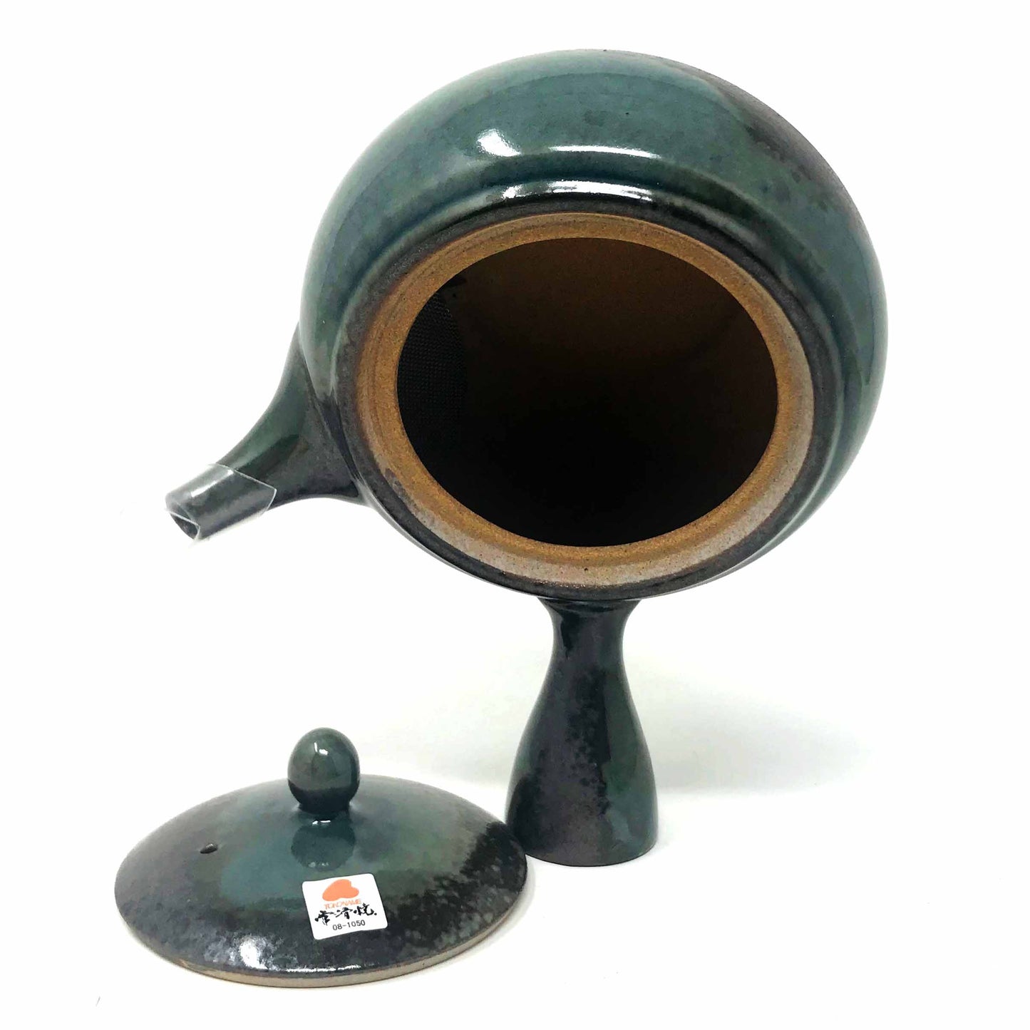 Tokoname Tea Pot 黒灰釉平丸 (380ml) image 2