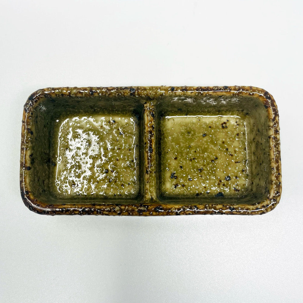 Condiment 2 Div. Dish Moss Green (4.25"D) image 5