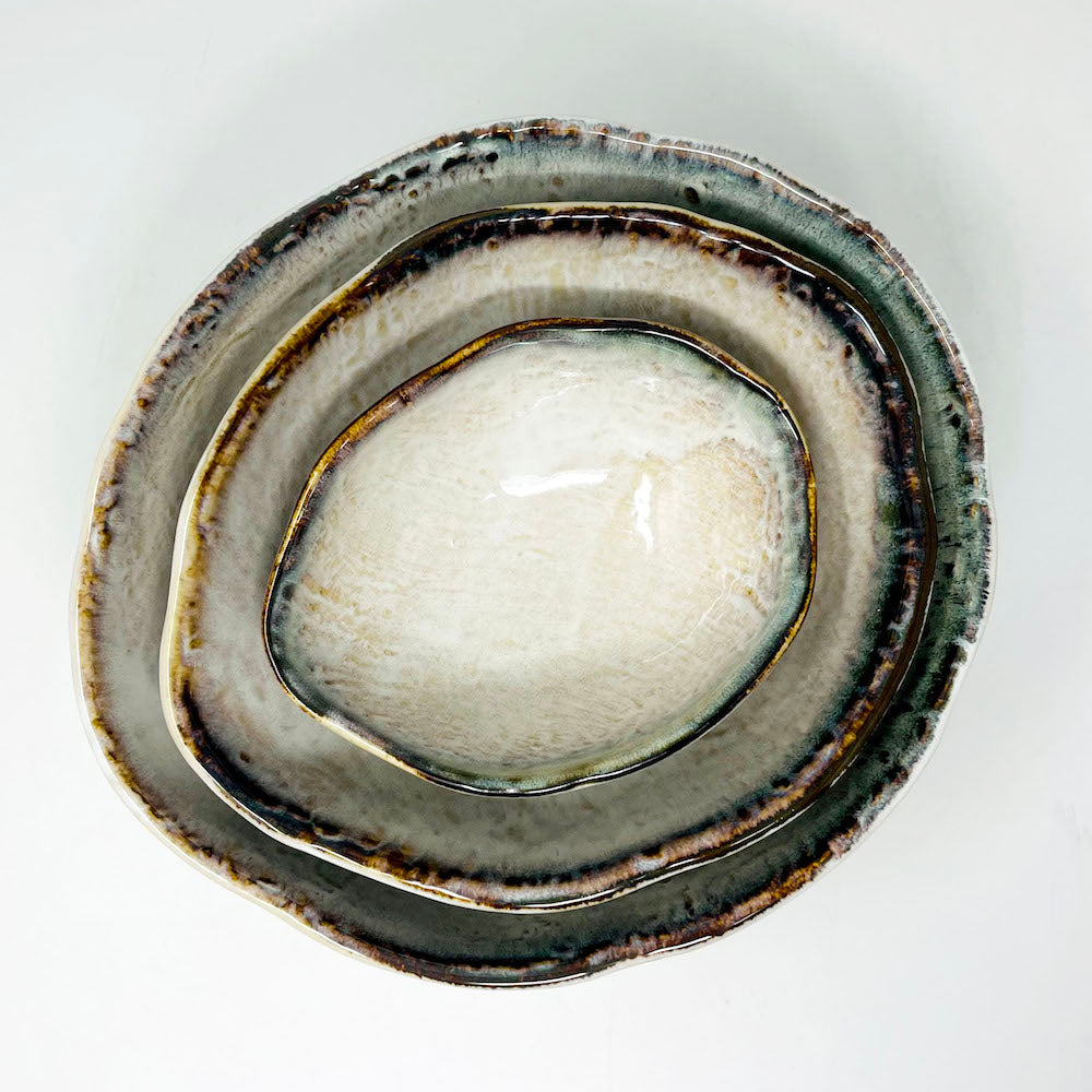 Oval Bowl Small Shirokinyou (6"x4.5") image 7