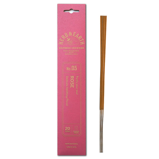 Nippon Kodo Herb & Earth Incense - Rose (20 sticks) image 0