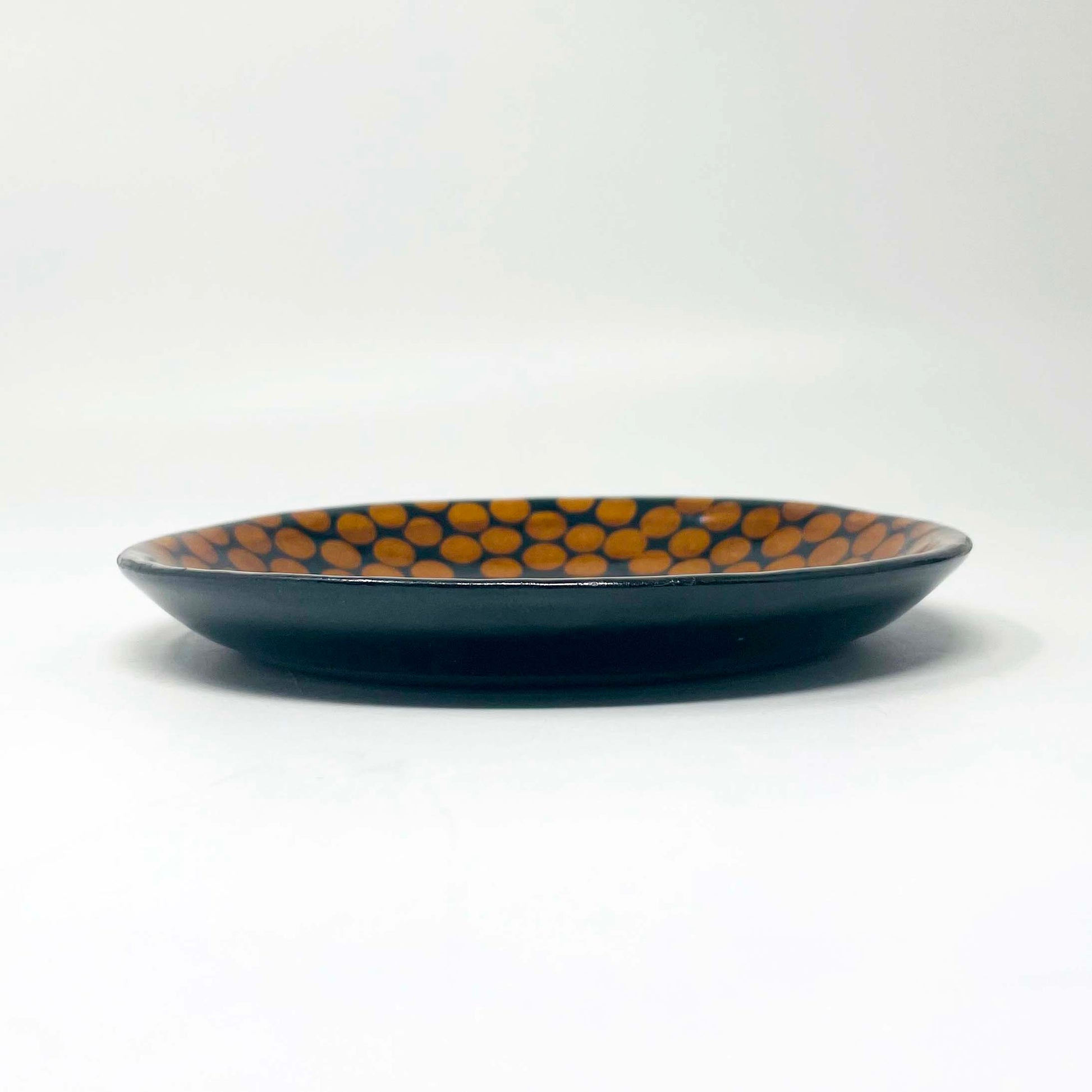 Dish/Saucer Polka Dot Black (5.75"D) by Takunobu Sawada image 4