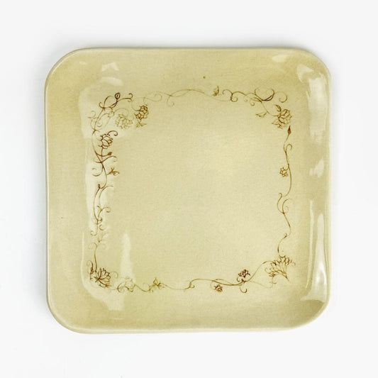 Square Plate (8.5"D) by Satoko Nakamura image 0