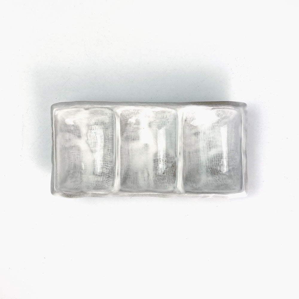 Seto-yaki 3 Divided Dish Unofu (5.25" x 2.5") image 2