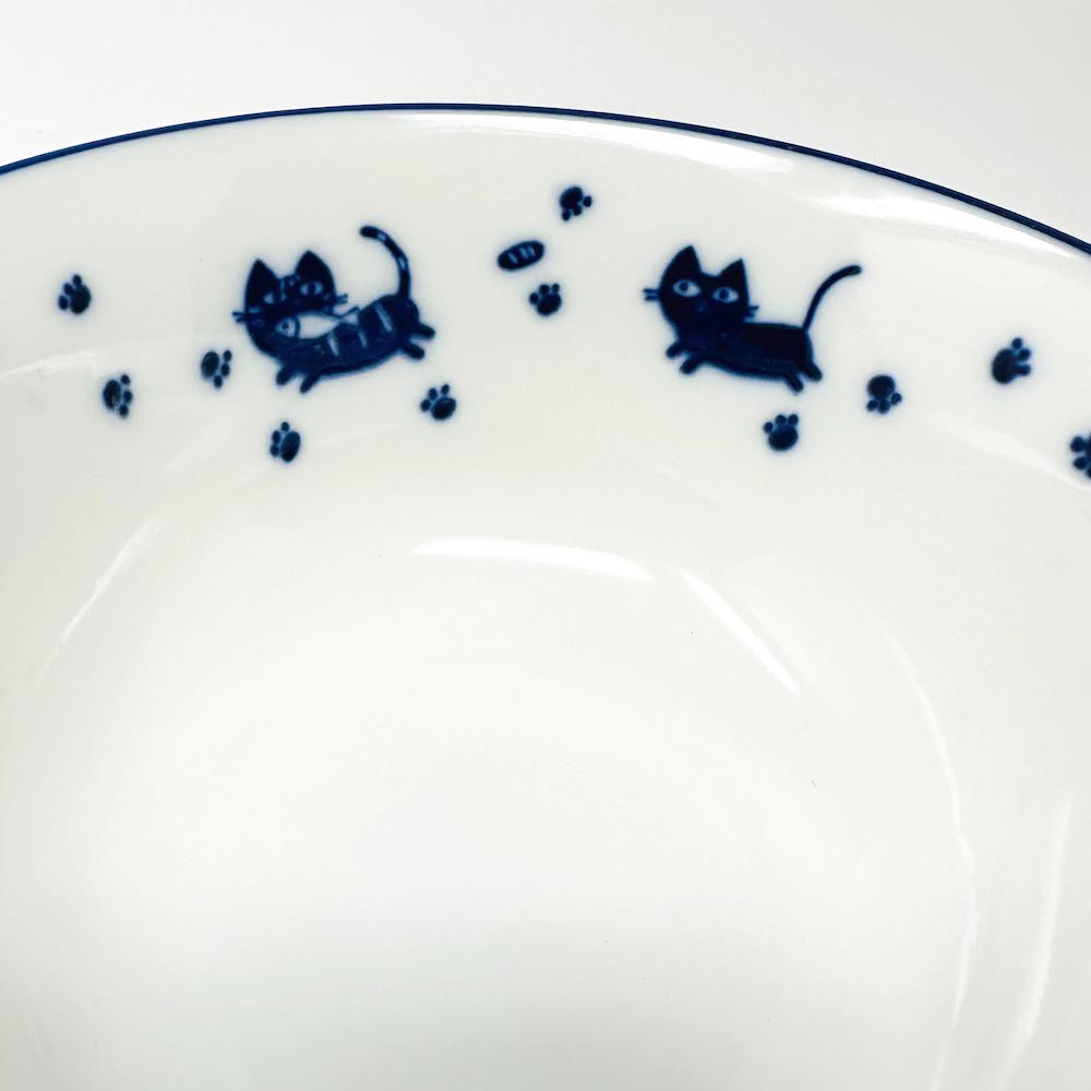Navy Blue Cat Tayo Bowl (6 "D) image 4
