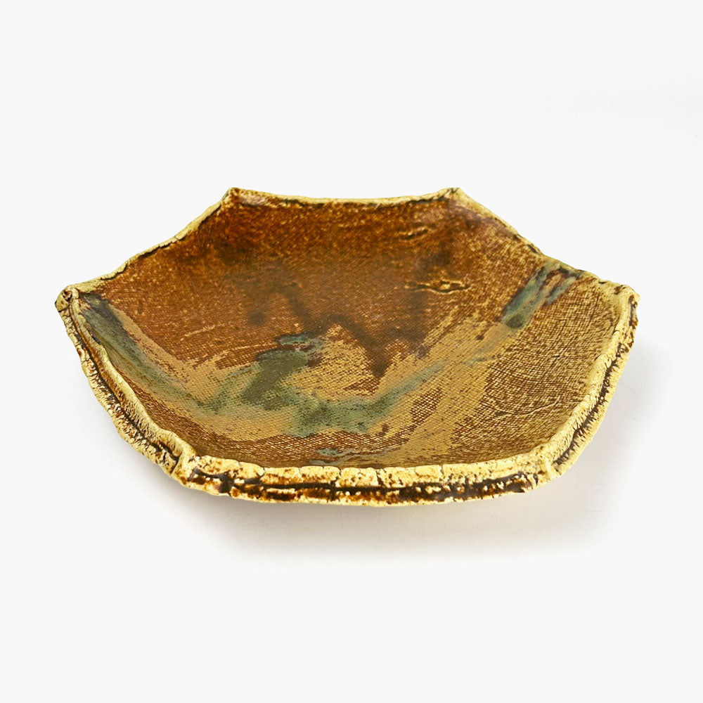 Plate Brown by Yasuko Maeda (8.5"D) image 2