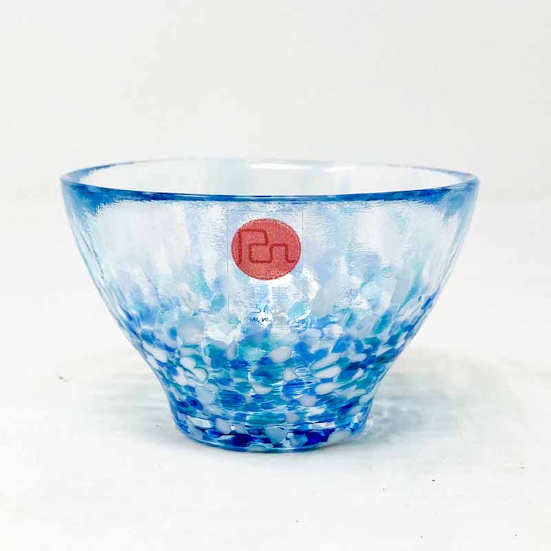 Tsugaru Vidro Glass Sake Cup<br>-Hydrangea- image 0