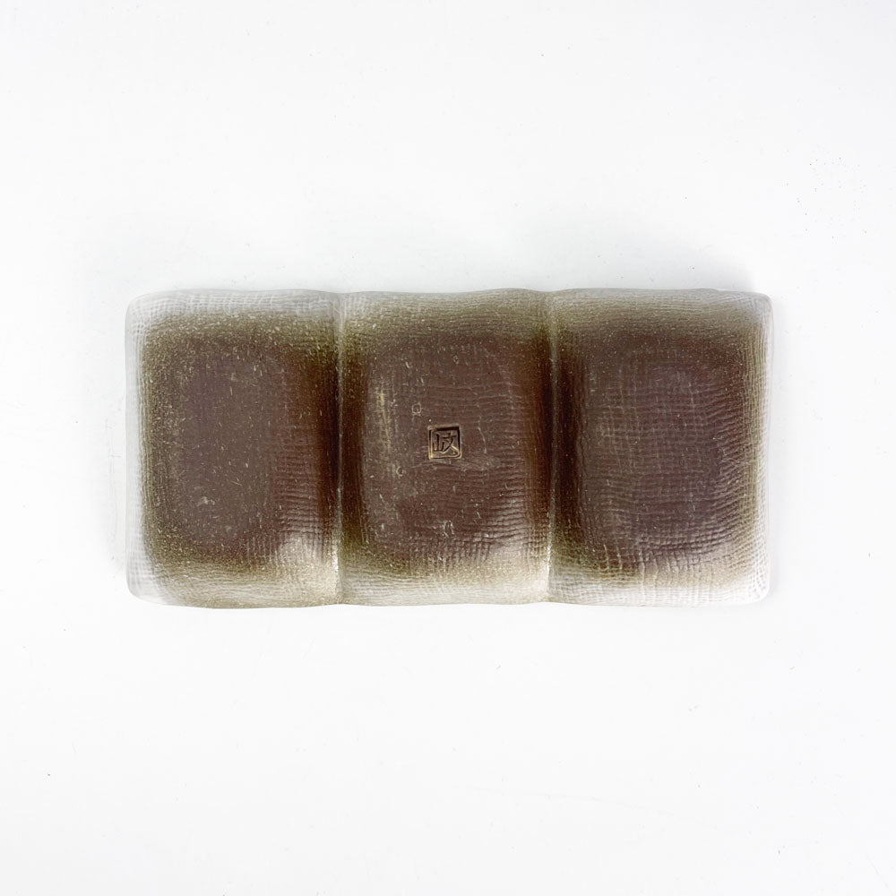 Seto-yaki 3 Divided Dish Unofu (5.25" x 2.5") image 4