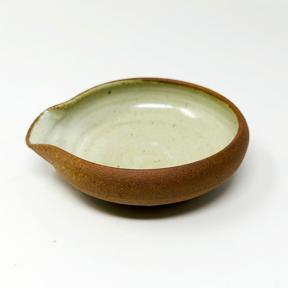 Katakuchi Dish Brown by Takuya Kawajiri (4.5"D) image 0