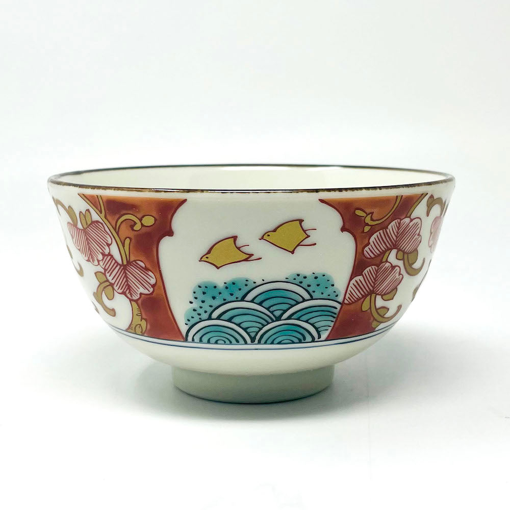 Minokayi Rice Bowl Set of 5 Somenishiki Imari  (4.25"D) image 1