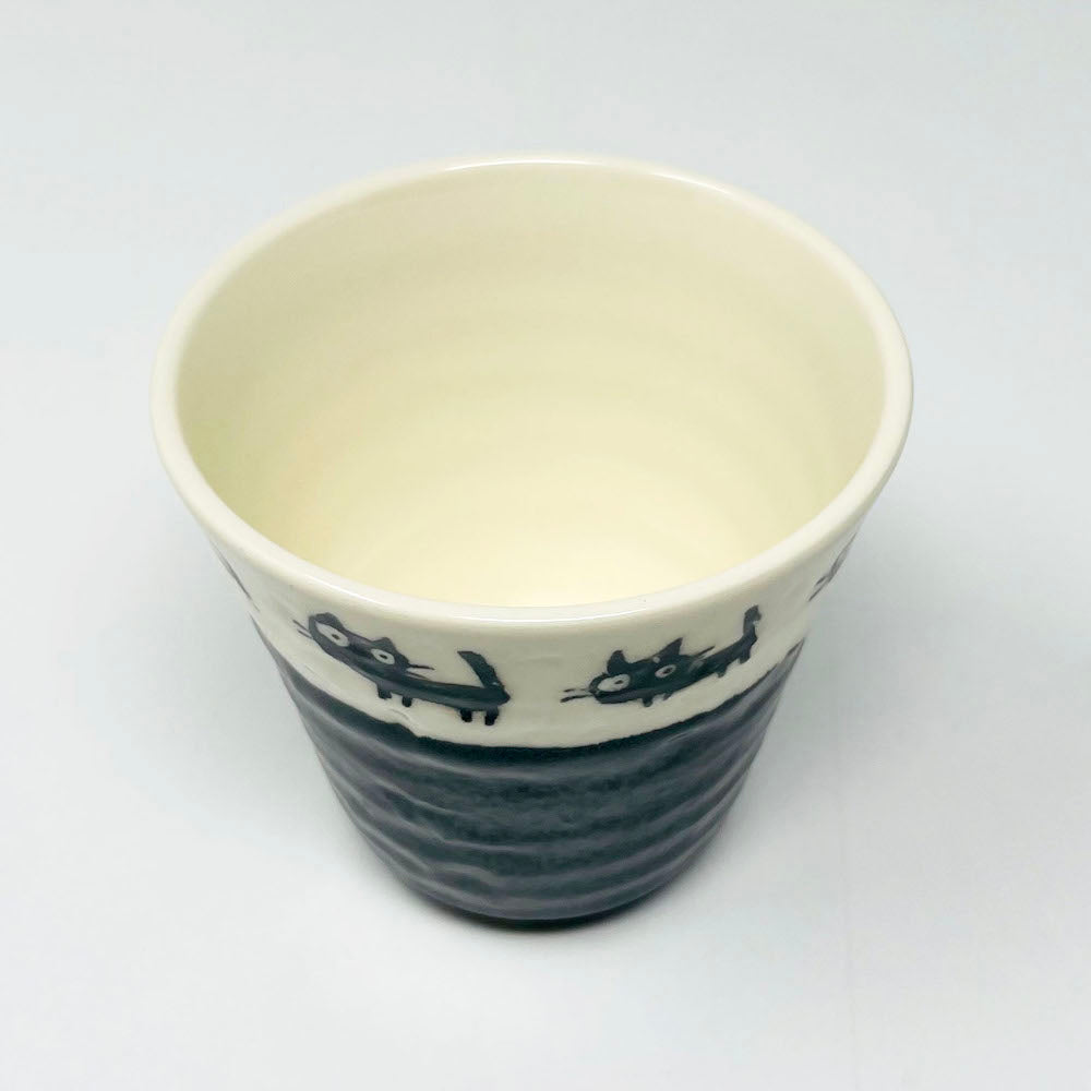 Tea Cup Kuroneko Black (6oz) image 5