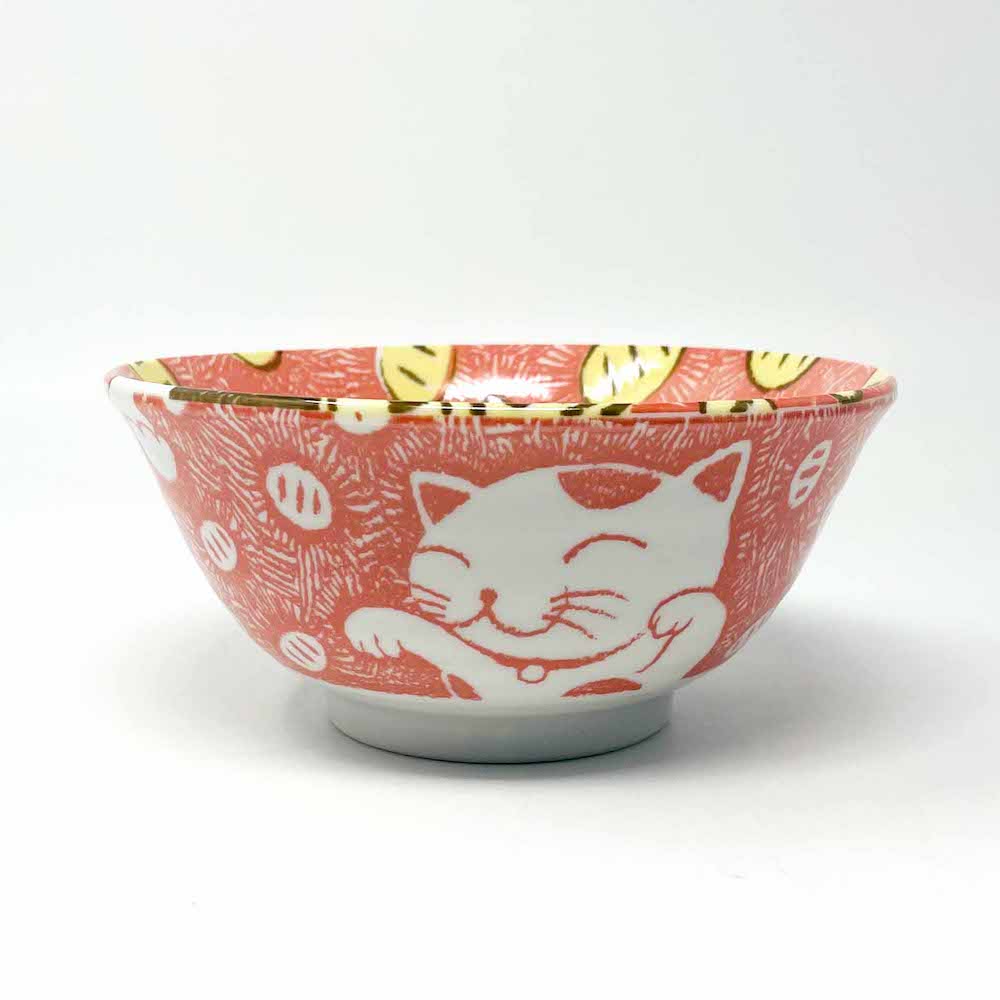 Senmanryo Cat Red Tayo Bowl (6"D) image 0