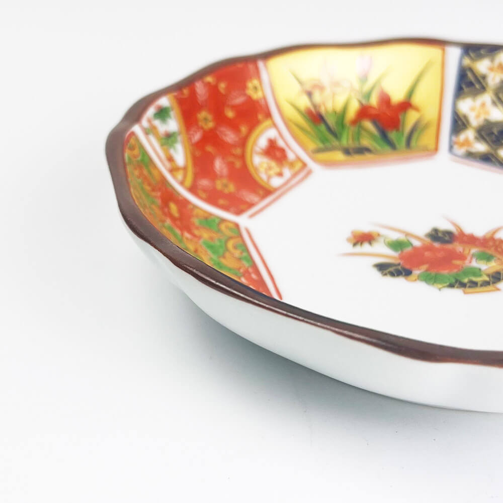 Arita Koimari Kinsai Gold Red Dish Set of 5 image 7