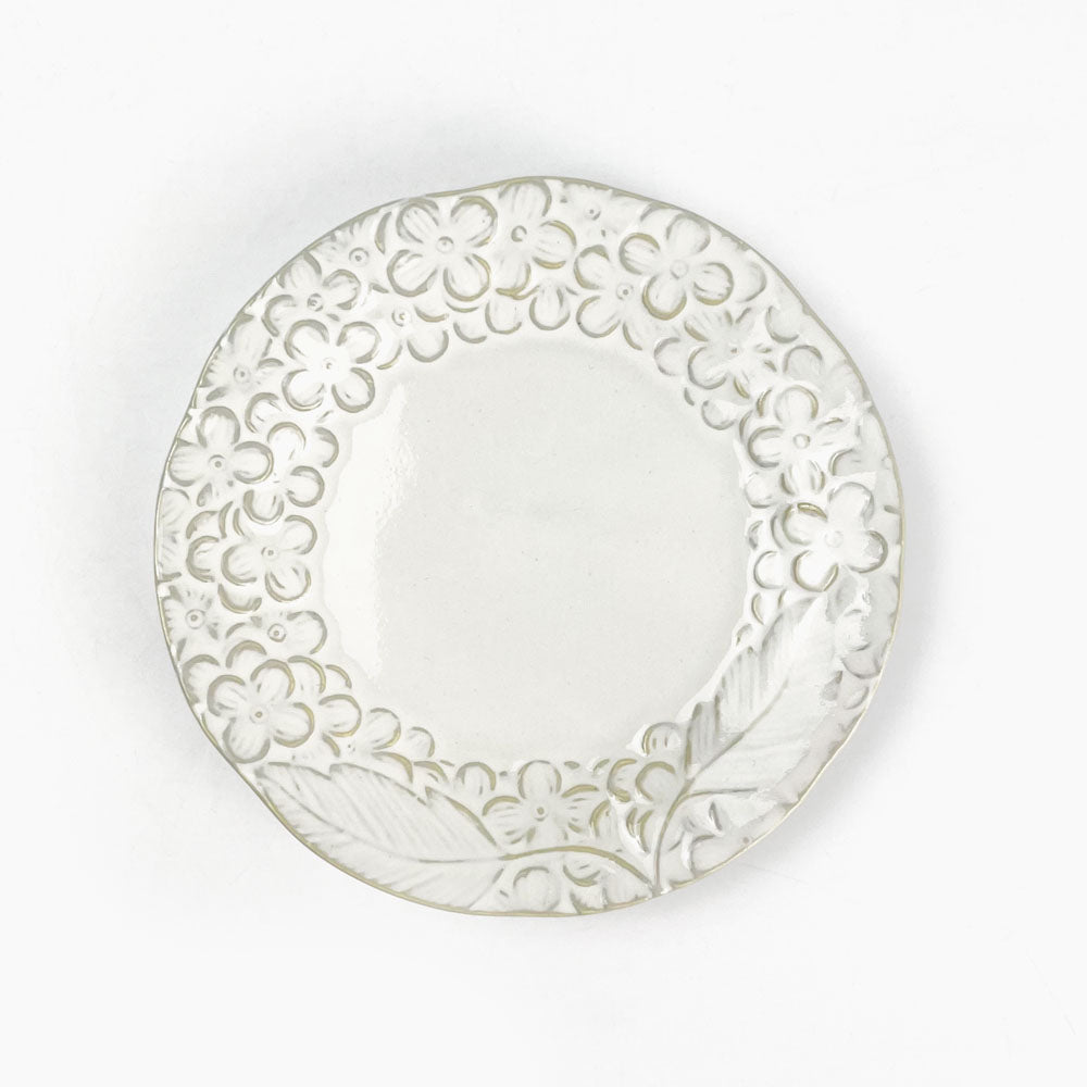Small Plate White Hido (5.25"D) image 0