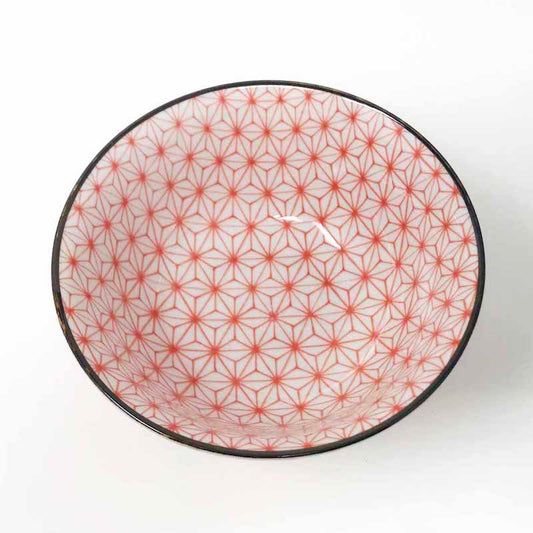 Asanoha Red Tayo Bowl  (6"D) image 1