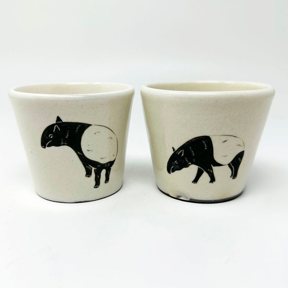 Cup Malayan Tapir (3.25"D x 2.75"H) by Takunobu Sawada image 2
