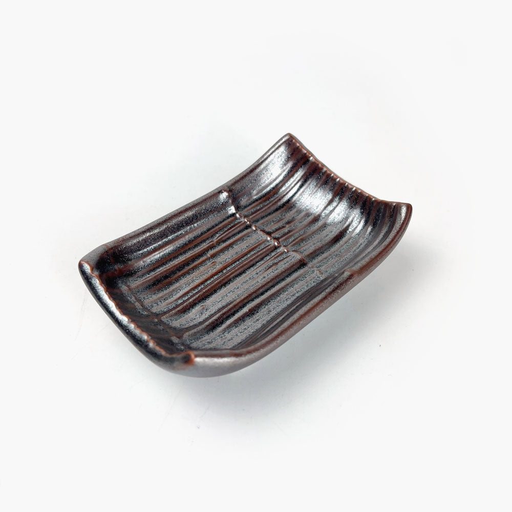 Kakuchoku Sauce Dish Sudare Small Tessa (3.75" x 2.5") image 0