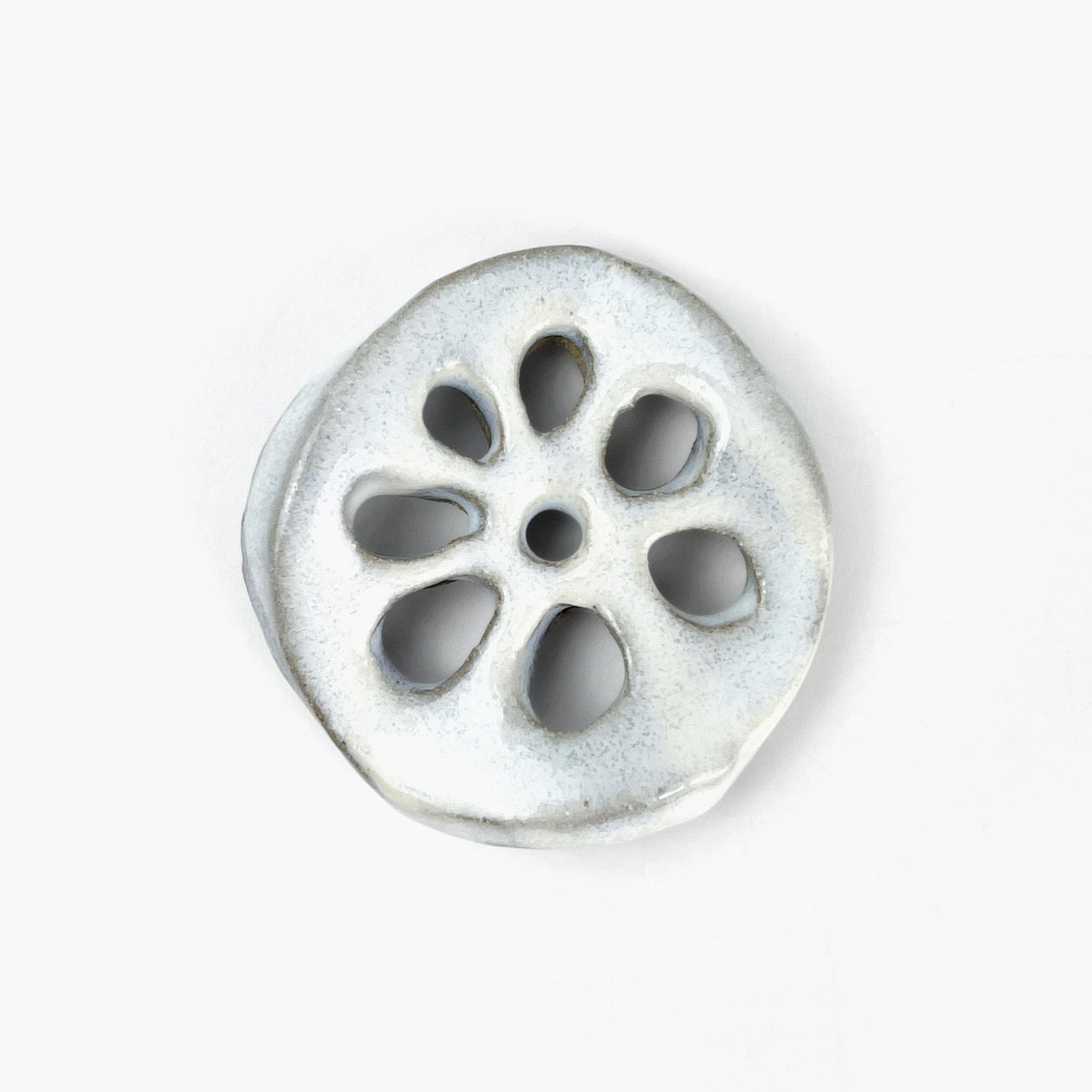 Chopstick Rest Renkon White (1.75"D) by Keishugama image 1