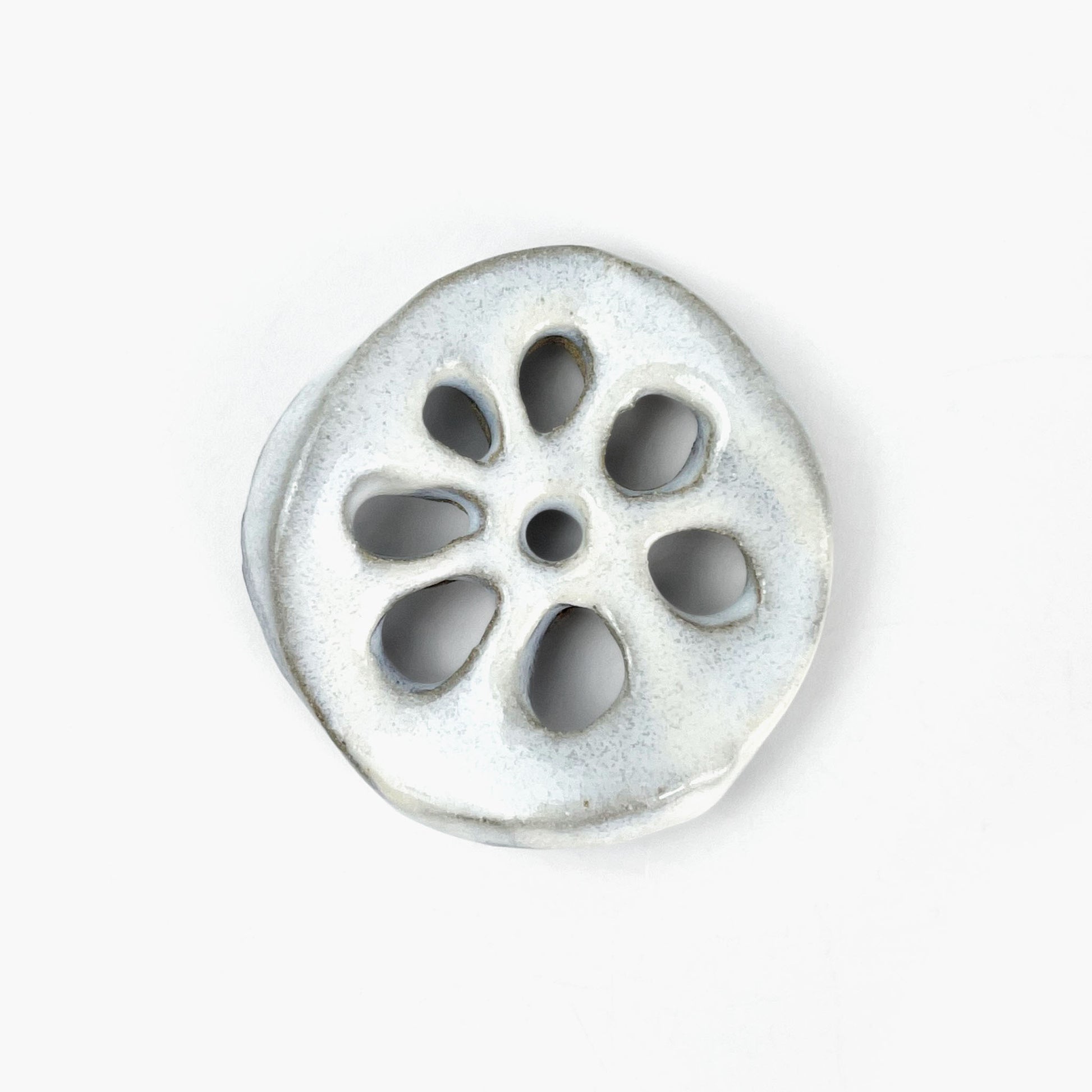 Chopstick Rest Renkon White (1.75"D) by Keishugama image 1