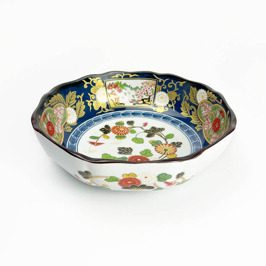 Arita Koimari Chrysanthemum Bowl (8.25"D) image 0