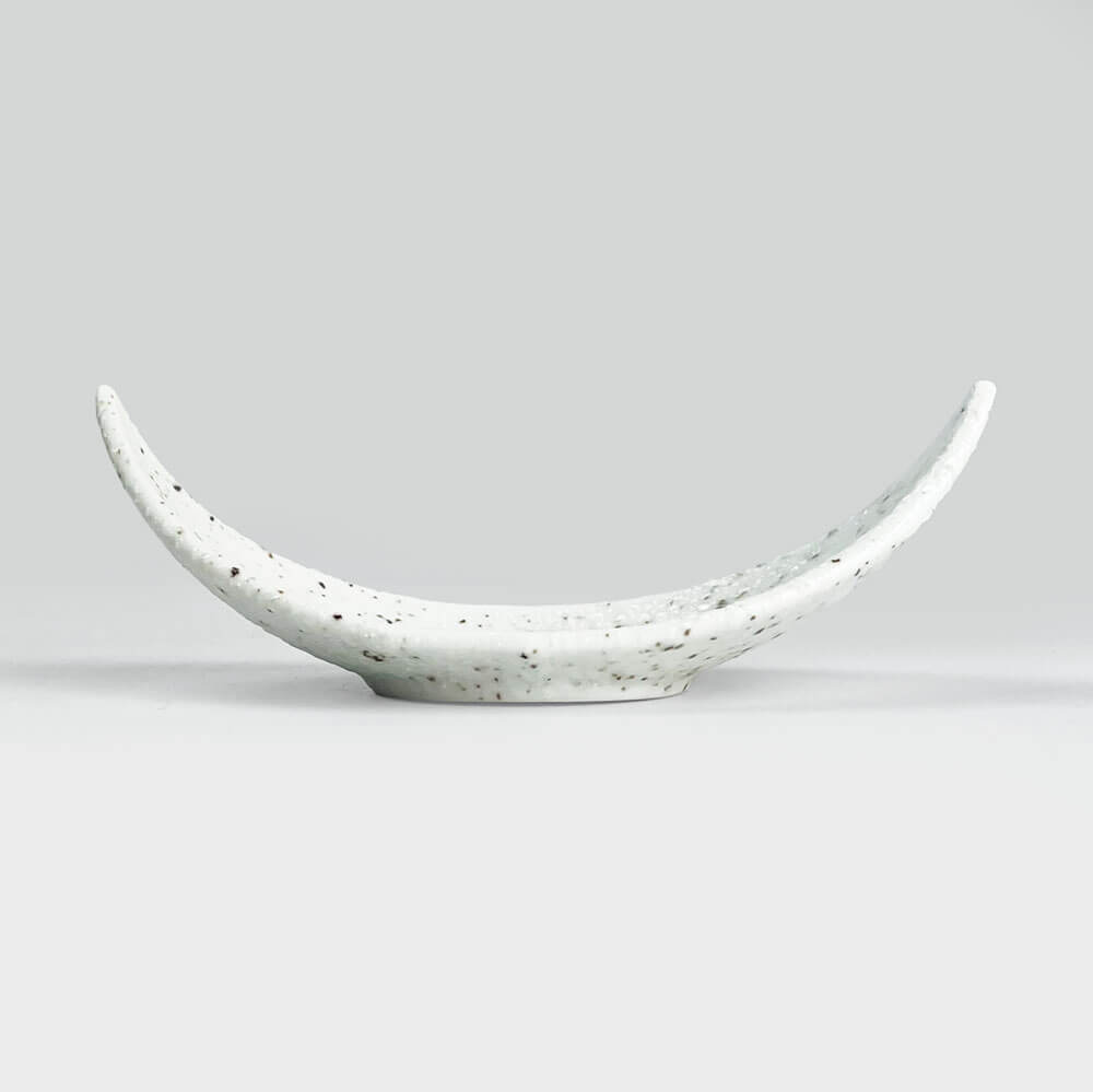 Kozuke Dish Boat Shiromikage (4.5"x2") image 2