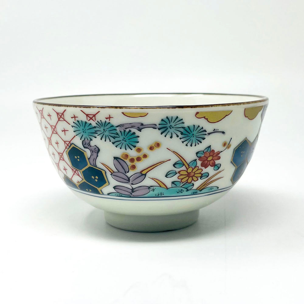 Minokayi Rice Bowl Set of 5 Somenishiki Imari  (4.25"D) image 4
