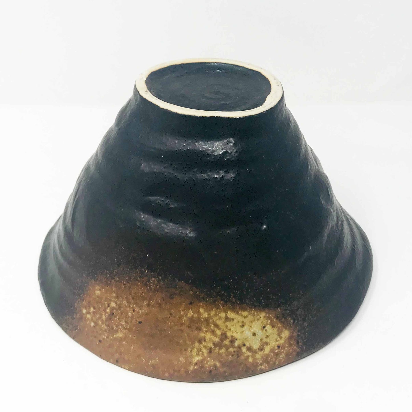 Bowl Dark Brown Bizen (8.5") image 3