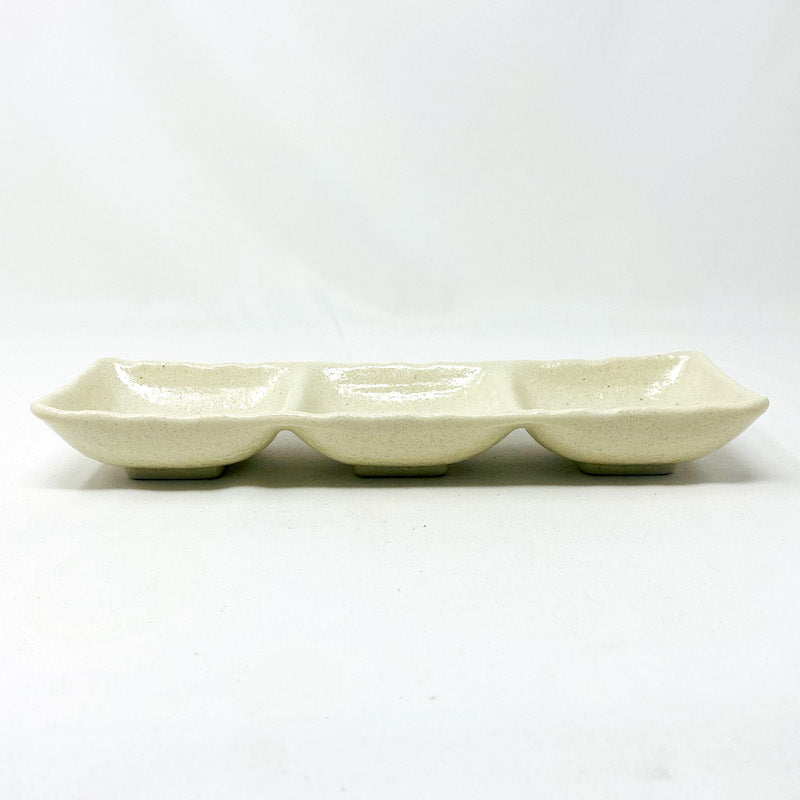 3DIV. Condiment Dish White  (10.25"D) image 1
