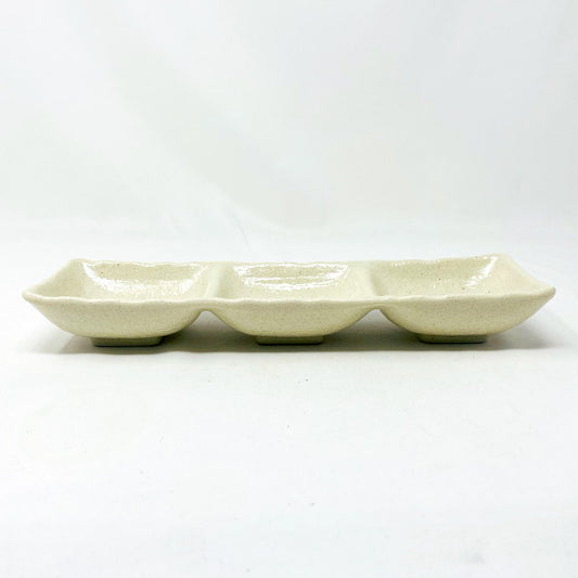3DIV. Condiment Dish White  (10.25"D) image 1