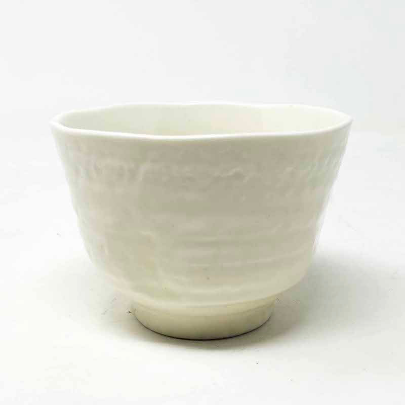 Tea Cup White Rokubei (3.5"D x 2.5"H) image 0