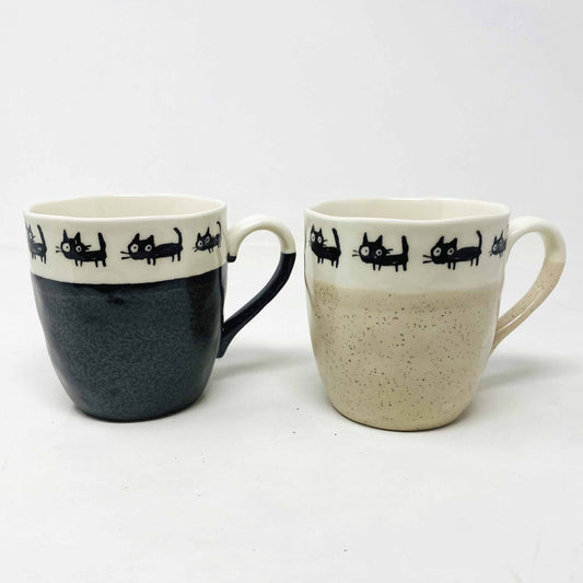 Black Cat Pair Mug (8.5 fl.oz) image 0