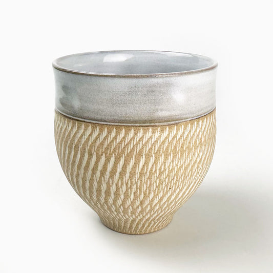 Tetote Cup Kanna White (9oz) by Keishuugama image 0