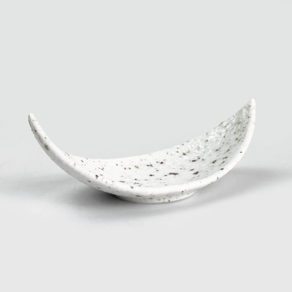 Kozuke Dish Boat Shiromikage (4.5"x2") image 0