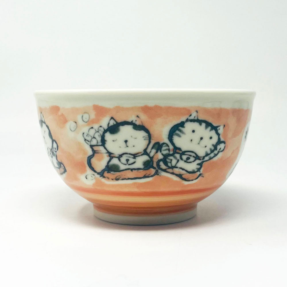 Maneki Neko Red Tayo Bowl (5.25"D) image 1