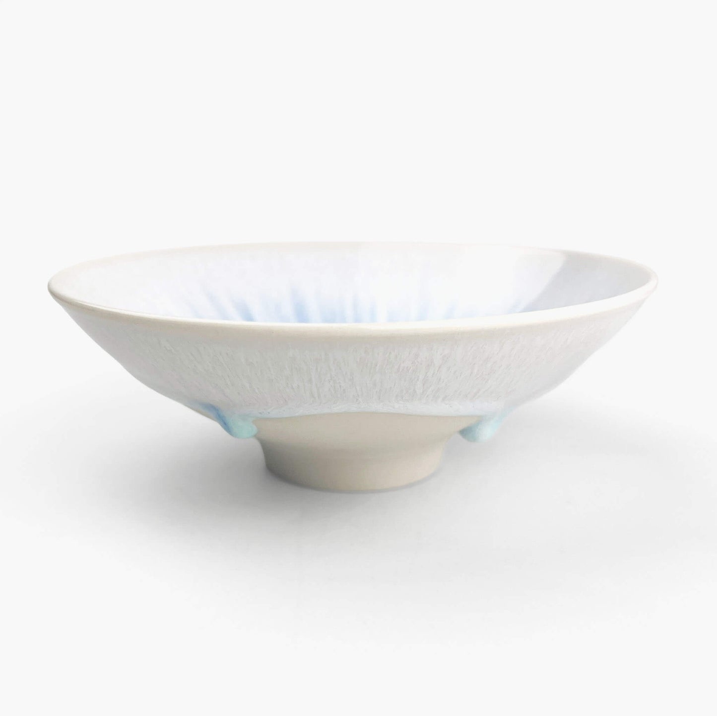 Bowl White Blue by Minoru Fukushima (5 3/4"D)