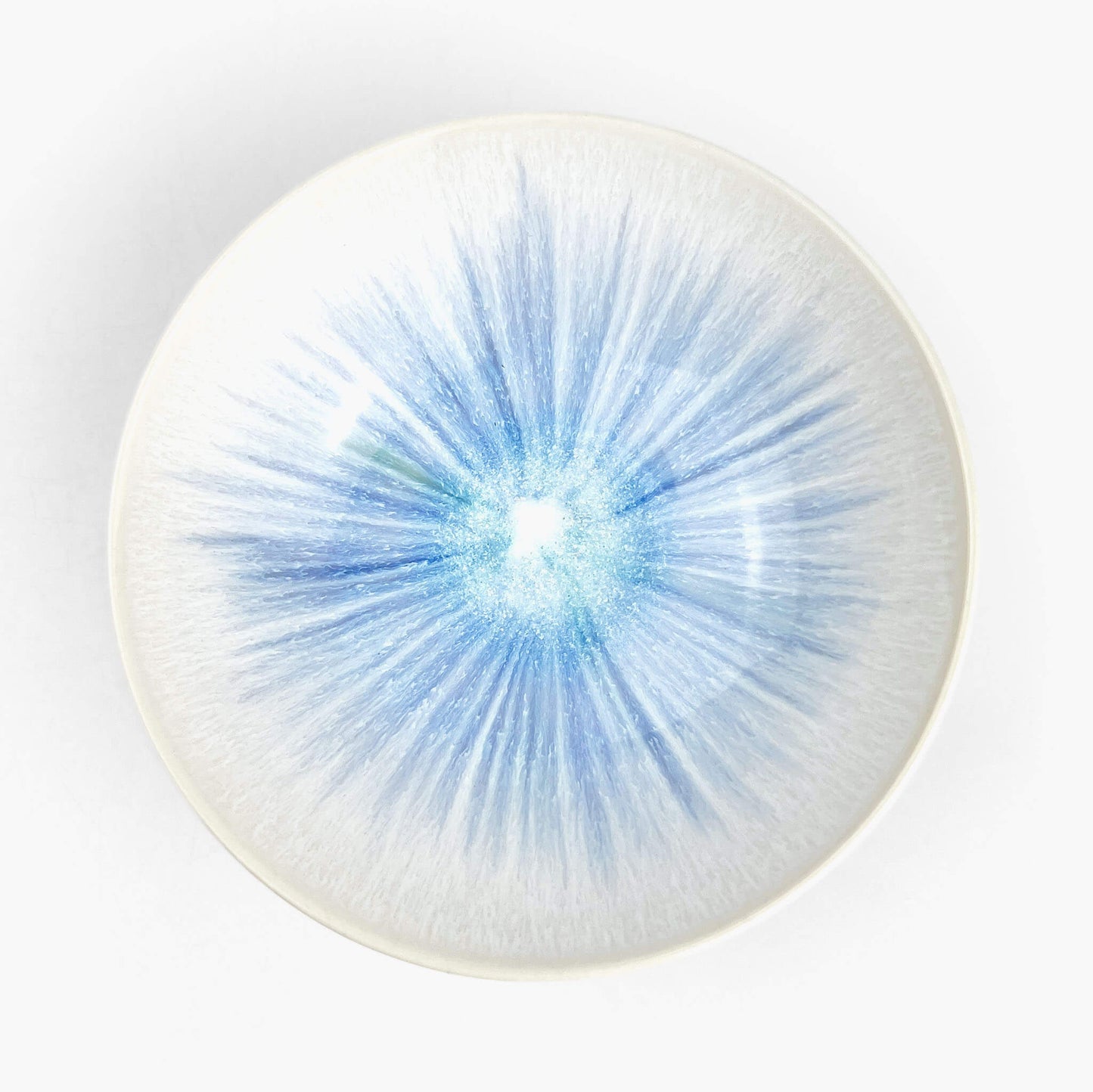 Bowl White Blue by Minoru Fukushima (5 3/4"D)