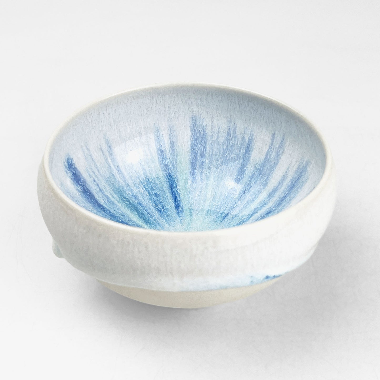 Bowl Aqua by Minoru Fukushima (4"D)
