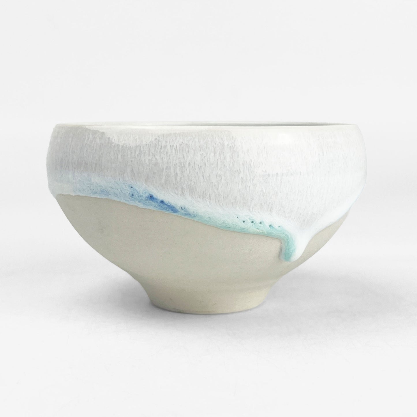 Bowl Aqua by Minoru Fukushima (4"D)