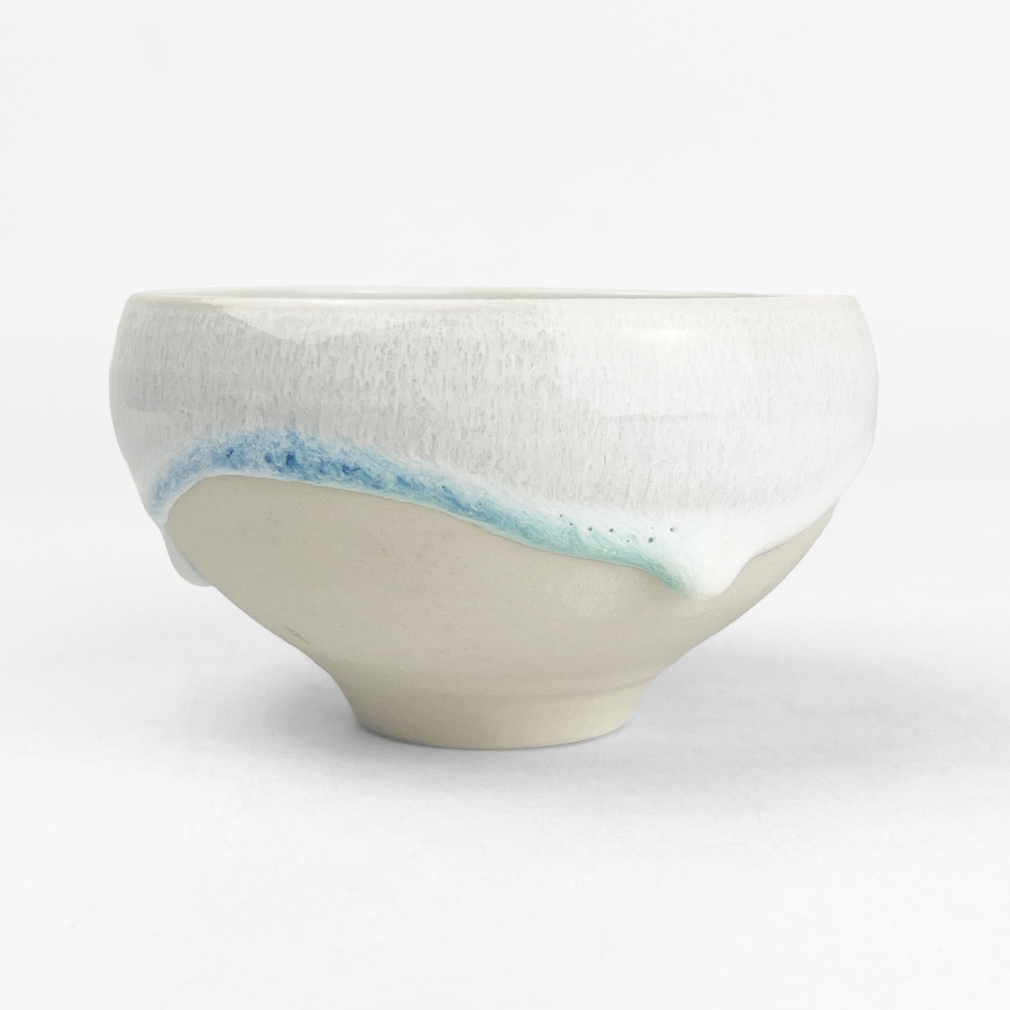 Bowl Aqua by Minoru Fukushima (4"D)