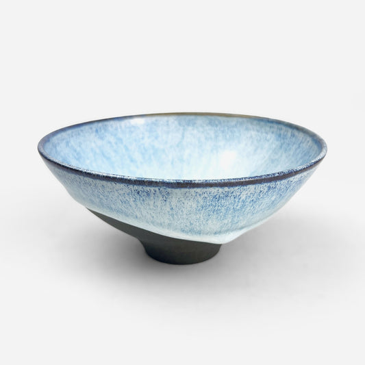 Bowl Aqua by Minoru Fukushima (5.25"D)