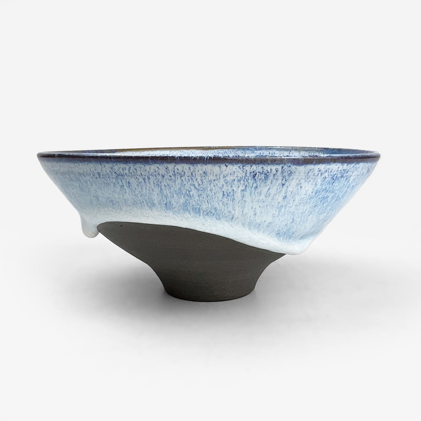 Bowl Aqua by Minoru Fukushima (5.25"D)
