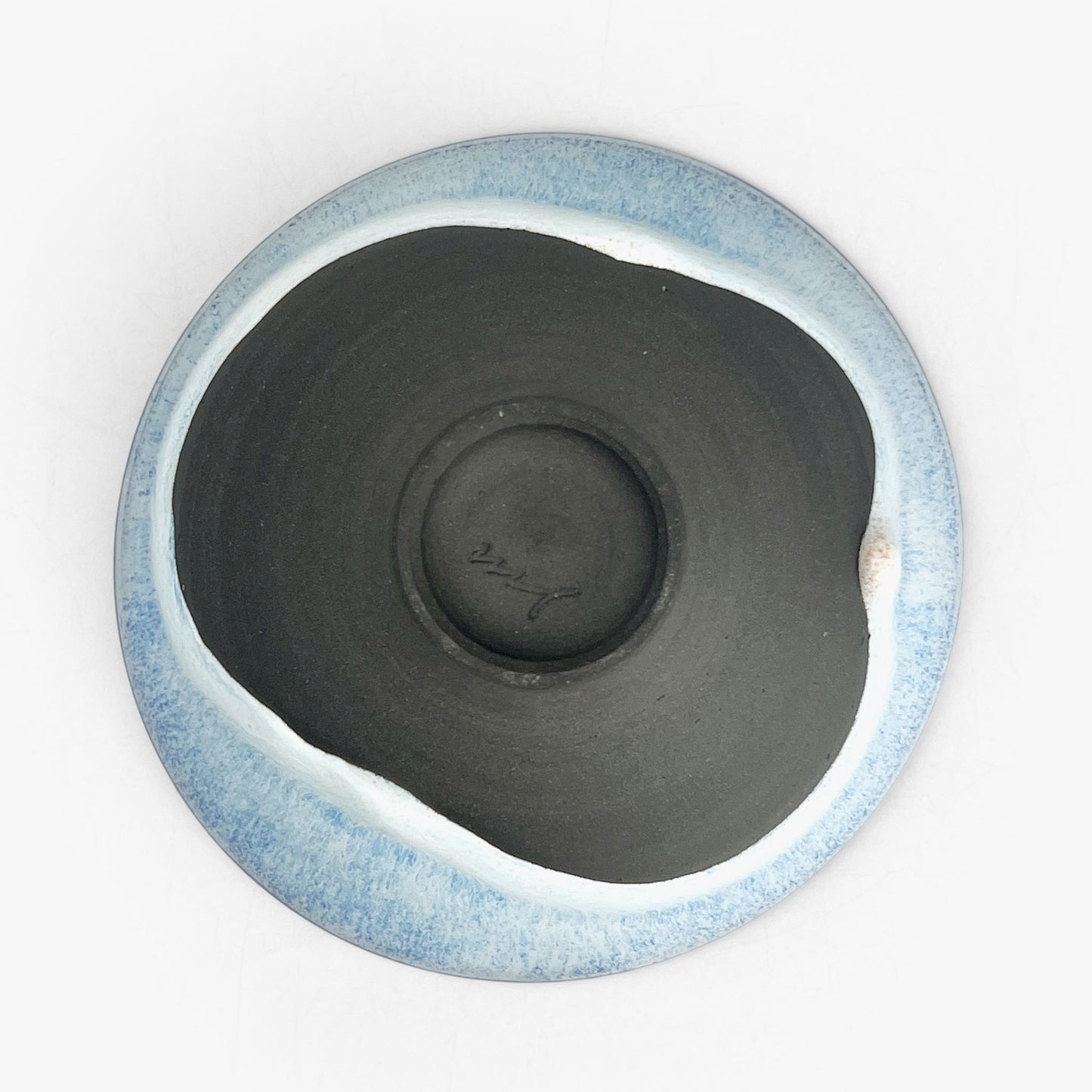 Bowl Aqua by Minoru Fukushima (5.25"D)