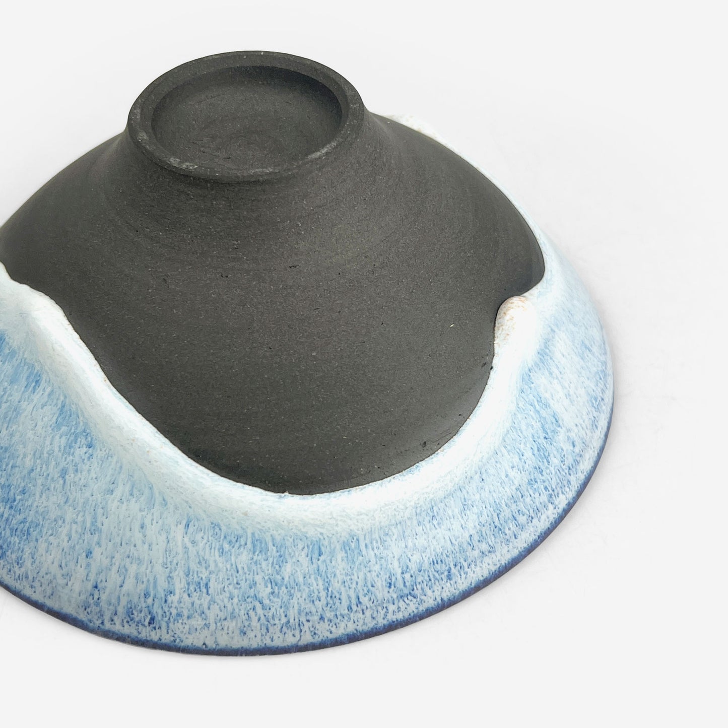Bowl Aqua by Minoru Fukushima (5.25"D)