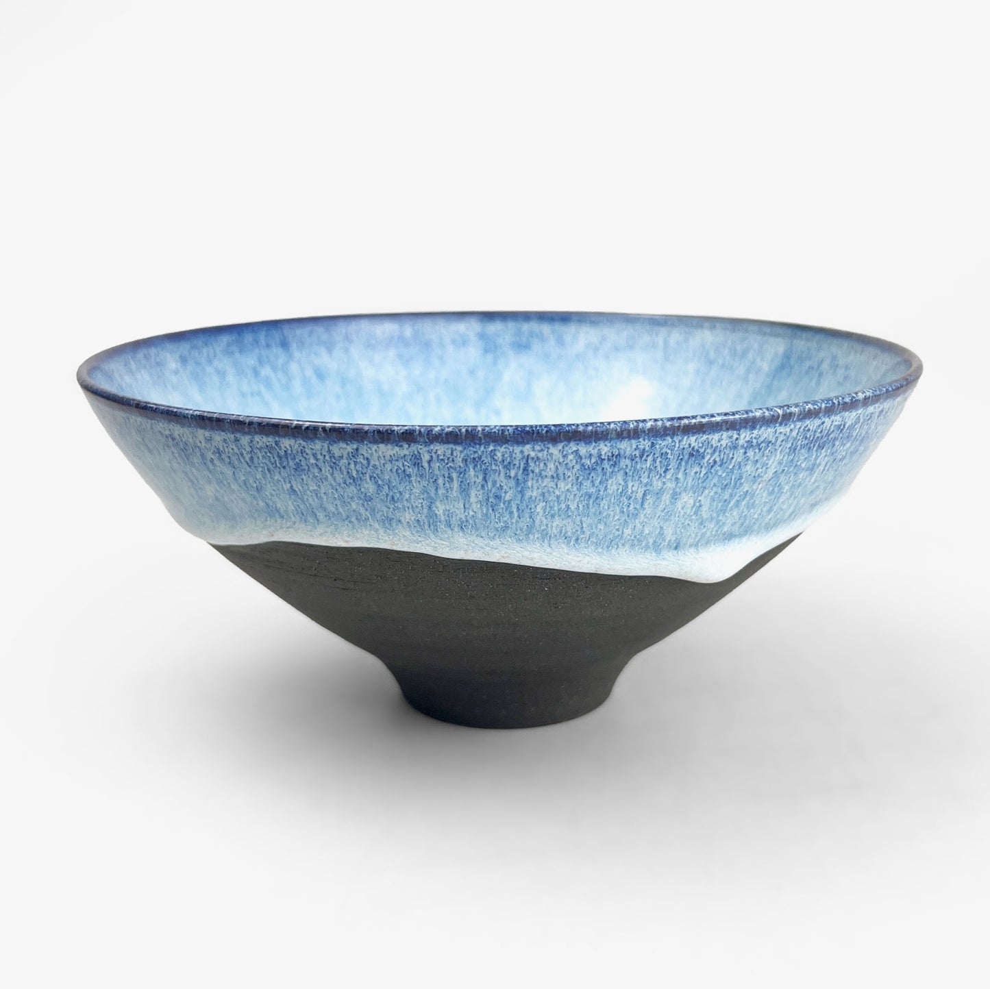 Bowl Aqua by Minoru Fukushima (7.25"D)