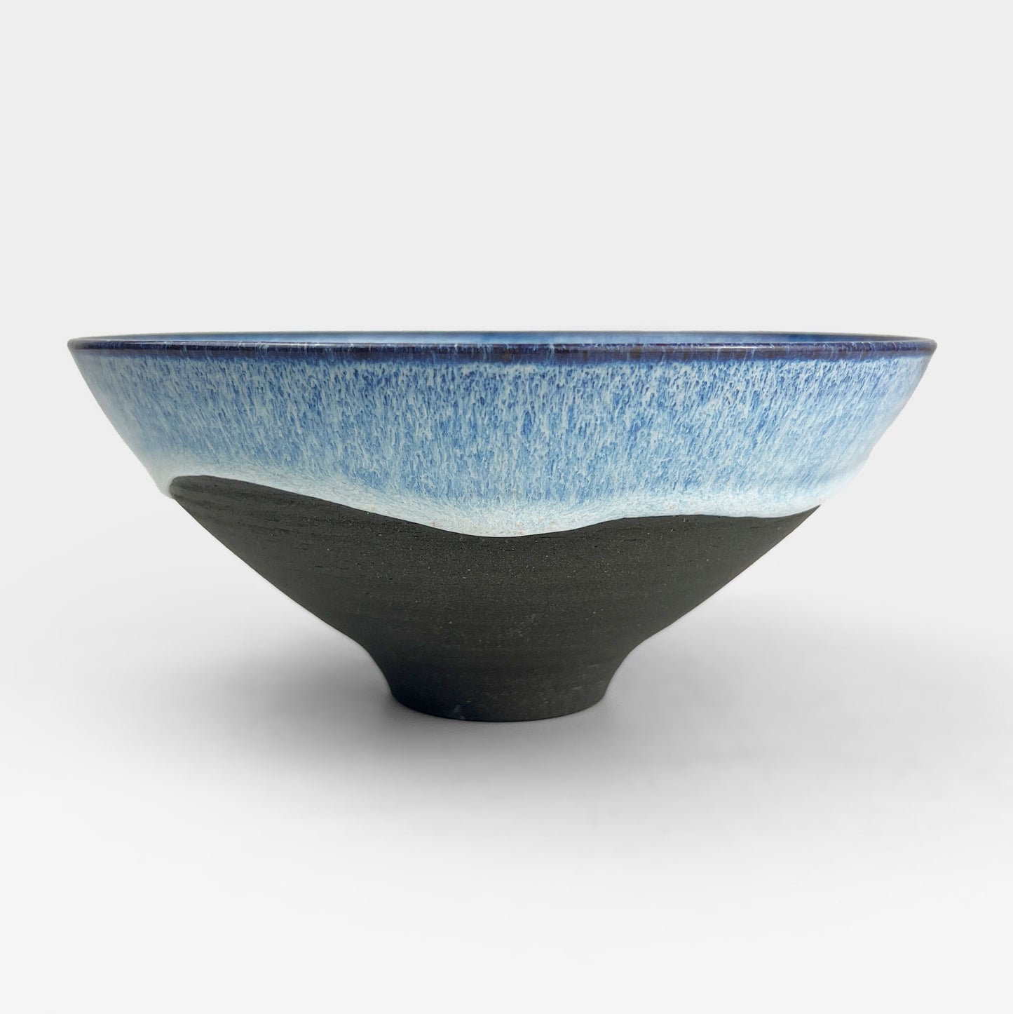 Bowl Aqua by Minoru Fukushima (7.25"D)