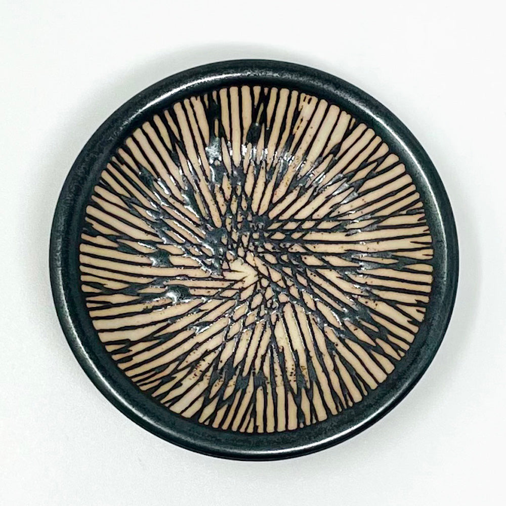 Small Dish Kushime Brown (3"D) image 0