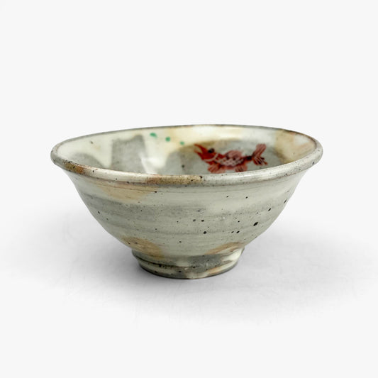 Kobachi Bowl Gold Fish by Ryuji Fujita (4"D)