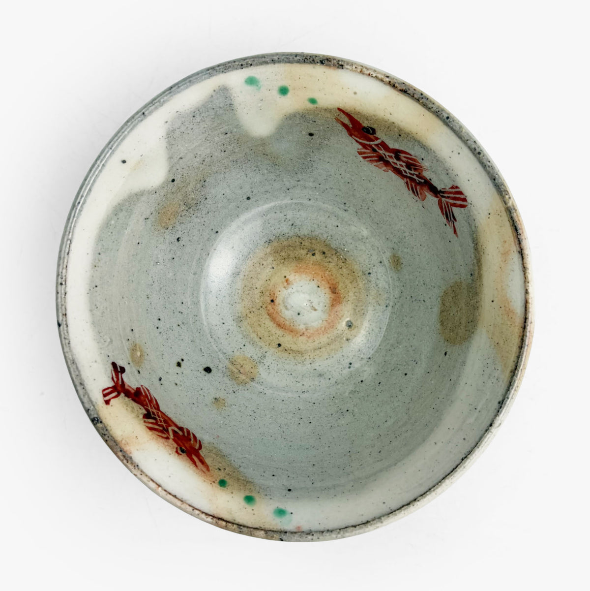 Kobachi Bowl Gold Fish by Ryuji Fujita (4"D)