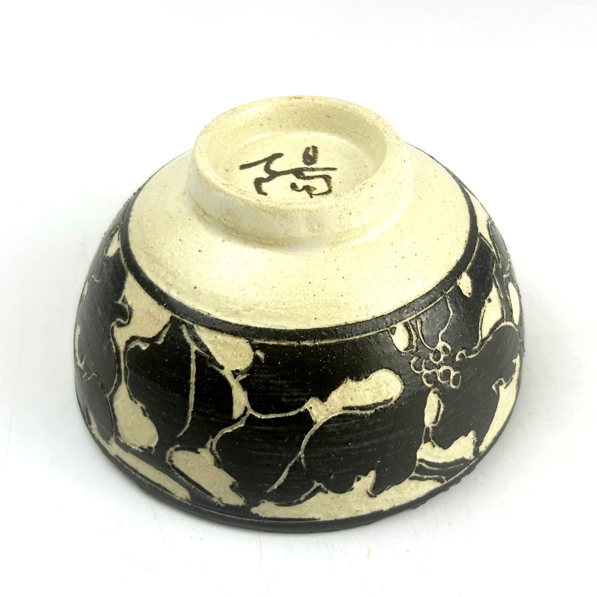 Bowl Kakiotoshi Flower by Fujita (5"D)
